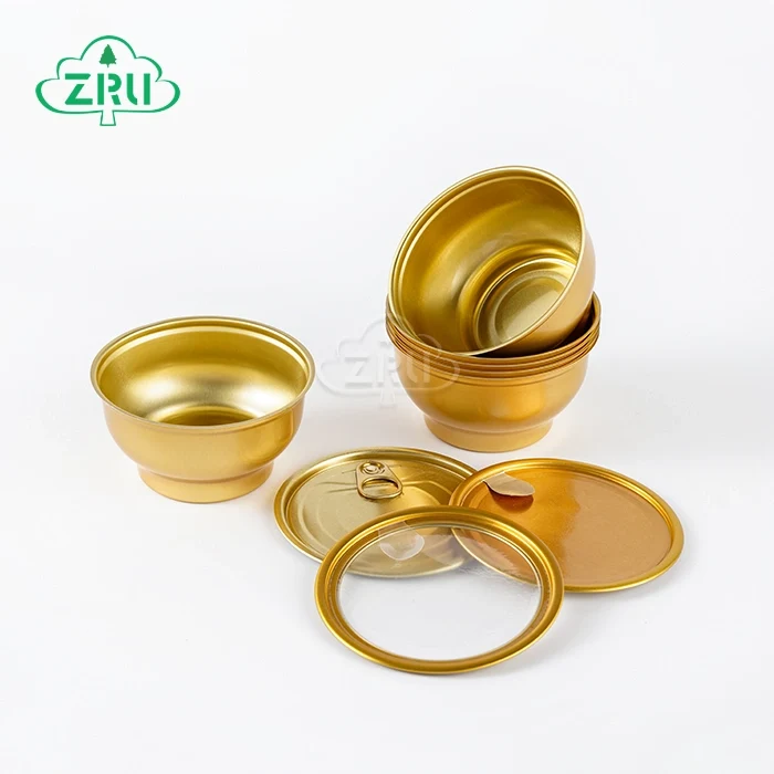  250ml Golden Aluminum Cans Rose Golden Food Bowl